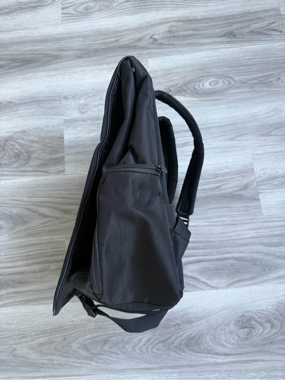 BEIS Black Convertible Laptop Backpack with Front Zip Pocket